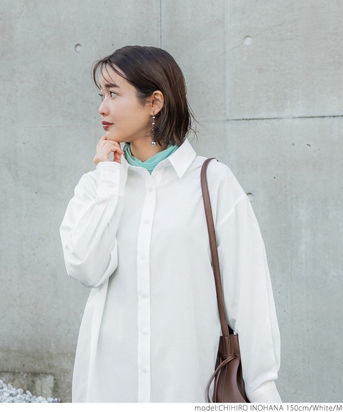 coca（coca）（コカ）の「オックスロングシャツ（シャツ/ブラウス・レディース・ストライプ/ホワイト/ライトブルー・M/L）」の19枚目の写真