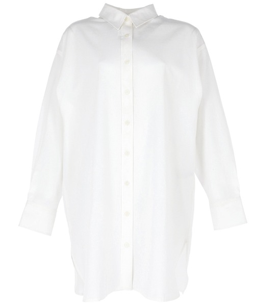 coca（coca）（コカ）の「オックスロングシャツ（シャツ/ブラウス・レディース・ストライプ/ホワイト/ライトブルー・M/L）」の7枚目の写真