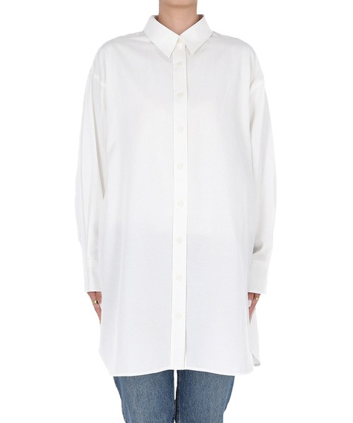 coca（coca）（コカ）の「オックスロングシャツ（シャツ/ブラウス・レディース・ストライプ/ホワイト/ライトブルー・M/L）」の10枚目の写真