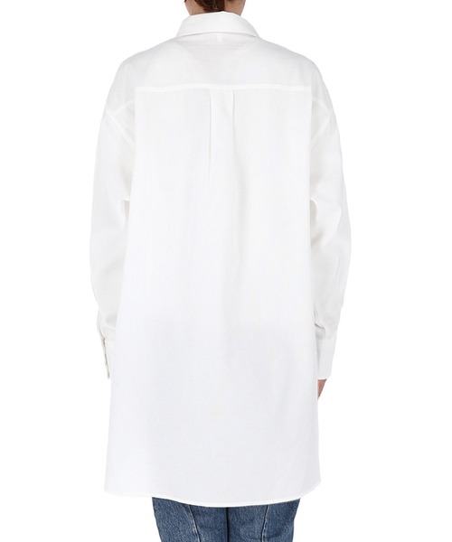 coca（coca）（コカ）の「オックスロングシャツ（シャツ/ブラウス・レディース・ストライプ/ホワイト/ライトブルー・M/L）」の12枚目の写真