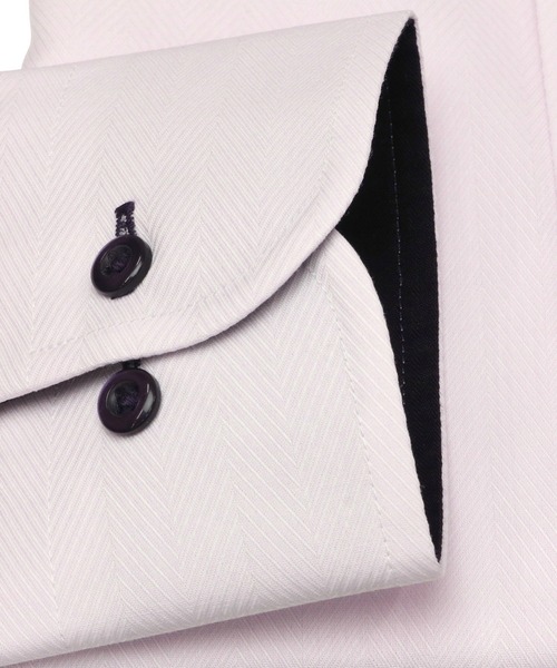 TOKYO SHIRTS（トウキョウシャツ）の「静電気防止 形態安定ノーアイロン ボタンダウン 長袖ビジネスワイシャツ（ビジネスシャツ・メンズ・ライトピンク・首回り39cm-裄丈80cm/首回り41cm-裄丈86cm/首回り42cm-裄丈82cm/首回り41cm-裄丈82cm/首回り37cm-裄丈84cm/首回り37cm-裄丈80cm/首回り43cm-裄丈86cm/首回り39cm-裄丈84cm/首回り42cm-裄丈86cm/首回り43cm-裄丈82cm）」の3枚目の写真