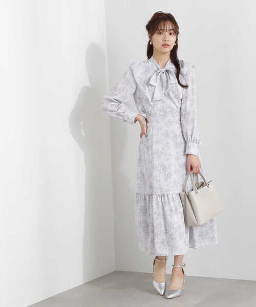 PROPORTION BODY DRESSING（プロポーションボディドレッシング）の「モノトーンブーケフラワースカート / 1213120114（スカート・レディース・カーキ/パープル・SMALL/MEDIUM）」の2枚目の写真