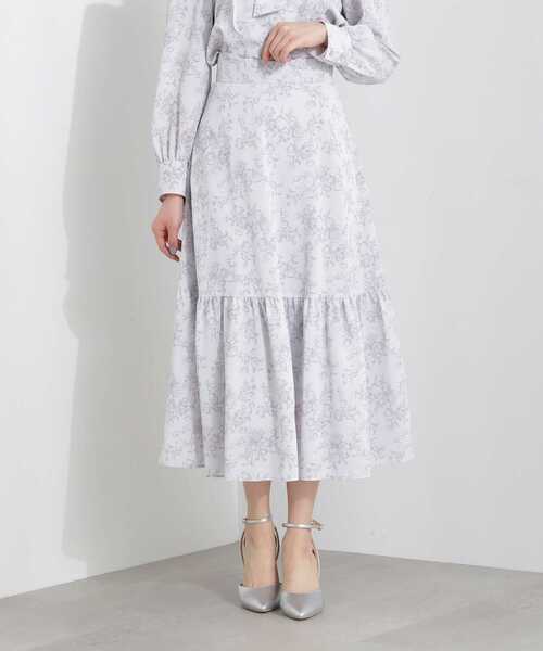 PROPORTION BODY DRESSING（プロポーションボディドレッシング）の「モノトーンブーケフラワースカート / 1213120114（スカート・レディース・カーキ/パープル・SMALL/MEDIUM）」の19枚目の写真