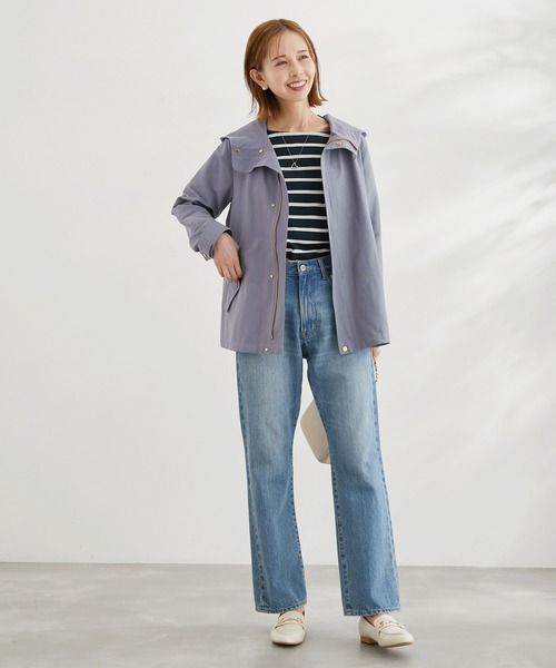 ROPE' PICNIC(ロペピクニック)の「撥水・花粉ガード/マウンテンパーカー/リンクコーデ(マウンテンパーカー・レディース・カーキ/ブルー系その他4/ネイビー/ベージュ・38/40)」の21枚目の写真