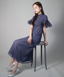 J by blue（ジェイバイブルー）の「ジオメトリックチェーンレースドレス（ドレス）」
