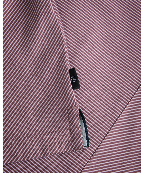 Ted Baker(テッドベーカー)の「TAIGAA 半袖 ストライプ パネル ポロシャツ(ポロシャツ・メンズ・マルーン/ネイビー・3/4/5/1/2)」の4枚目の写真