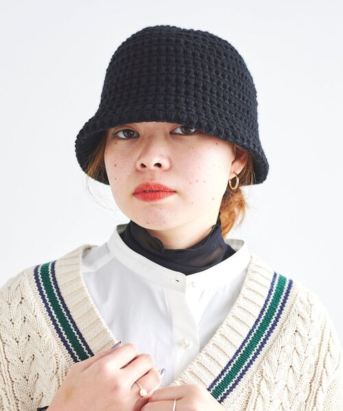 le.coeur blanc（ルクールブラン）の「ラムウールバケットハット（ハット・レディース・ベージュ/ブラック・FREE）」の11枚目の写真