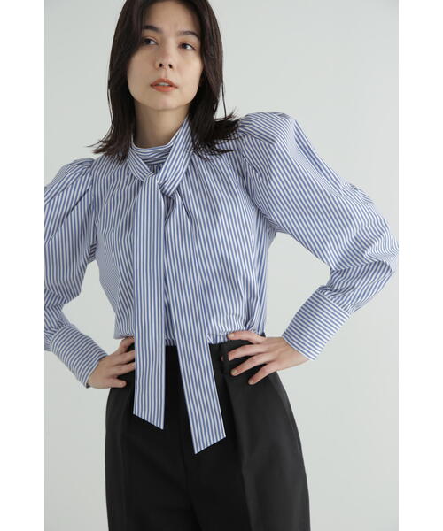 JILL STUART(ジルスチュアート)の「◆パフスリーブボウブラウス(シャツ/ブラウス・レディース・ホワイト/ブラック/ブルー・SMALL/MEDIUM)」の19枚目の写真