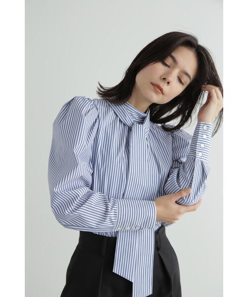 JILL STUART(ジルスチュアート)の「◆パフスリーブボウブラウス(シャツ/ブラウス・レディース・ホワイト/ブラック/ブルー・SMALL/MEDIUM)」の18枚目の写真