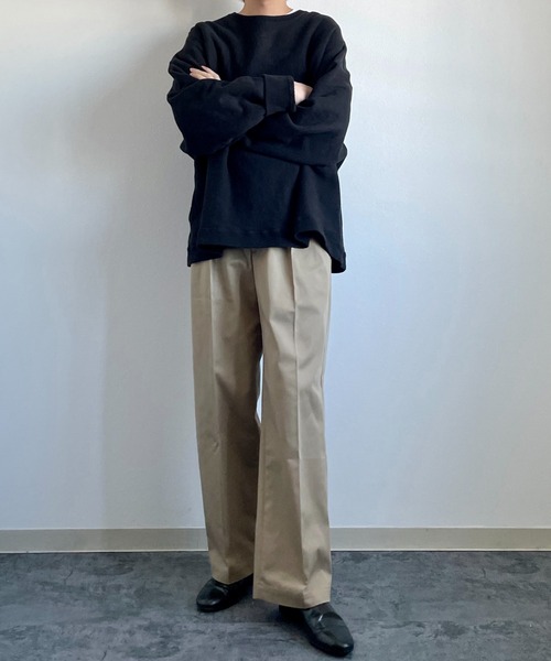 y/m by れぽすけ（イムバイレポスケ）の「2タックグルカチノ（チノパンツ・メンズ・ホワイト/ベージュ・S/M/L/XL/XS）」の10枚目の写真