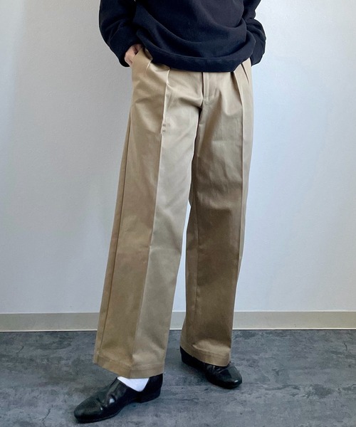 y/m by れぽすけ（イムバイレポスケ）の「2タックグルカチノ（チノパンツ・メンズ・ホワイト/ベージュ・S/M/L/XL/XS）」の11枚目の写真