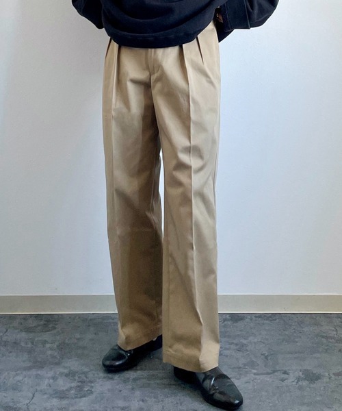 y/m by れぽすけ（イムバイレポスケ）の「2タックグルカチノ（チノパンツ・メンズ・ホワイト/ベージュ・S/M/L/XL/XS）」の12枚目の写真