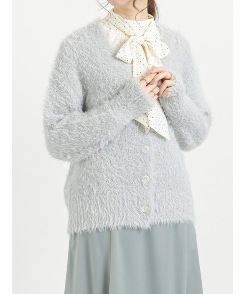 Te chichi(テチチ)の「シャギーカーディガン(カーディガン/ボレロ・レディース・ベージュ/グレー/チャコール・フリ-)」の9枚目の写真