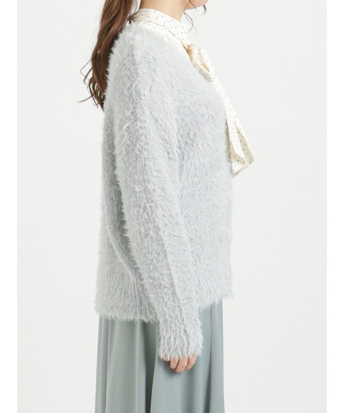 Te chichi(テチチ)の「シャギーカーディガン(カーディガン/ボレロ・レディース・ベージュ/グレー/チャコール・フリ-)」の8枚目の写真