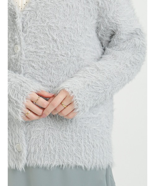 Te chichi(テチチ)の「シャギーカーディガン(カーディガン/ボレロ・レディース・ベージュ/グレー/チャコール・フリ-)」の5枚目の写真