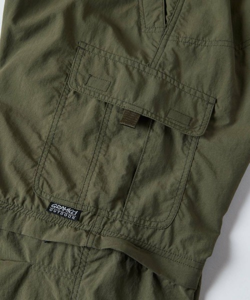 Gramicci(グラミチ)の「GRAMICCI/グラミチ CONVERTIBLE MICRO RIPSTOP PANT コンバーチブルマイクロリップストップパンツ メンズ パンツ G3SM-P071(その他パンツ・メンズ・カーキ/ブラック・M/L/XL)」の8枚目の写真