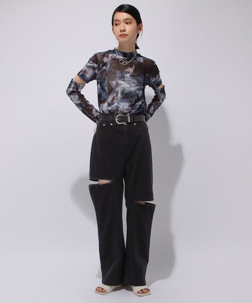 HARE（ハレ）の「ZIPスリットデニムパンツ(HARE)（デニムパンツ）」 - WEAR