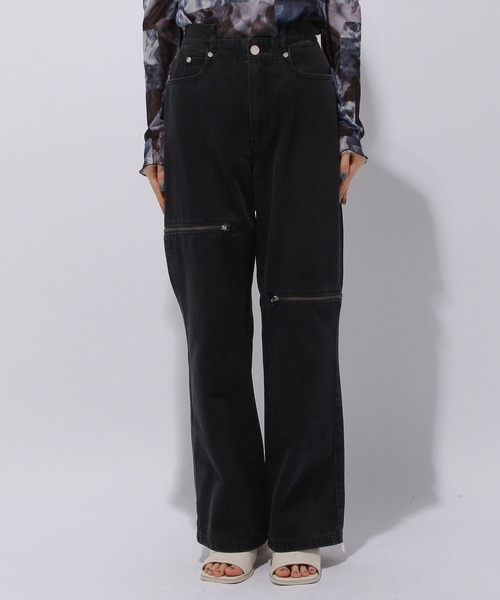 HARE（ハレ）の「ZIPスリットデニムパンツ(HARE)（デニムパンツ）」 - WEAR
