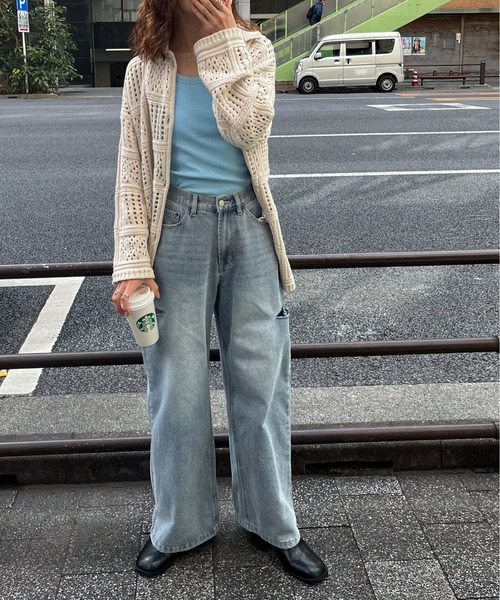 feepur(フェピュール)の「カップ付きリブタンクトップ(タンクトップ・レディース・ホワイト/サックスブルー/ピンクベージュ/ブラック・MEDIUM)」の10枚目の写真