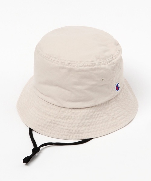 Champion（チャンピオン）の「【Champion(チャンピオン）】ツイルバケットハット（ハット・レディース・オフホワイト/ブラック・FREE）」の3枚目の写真