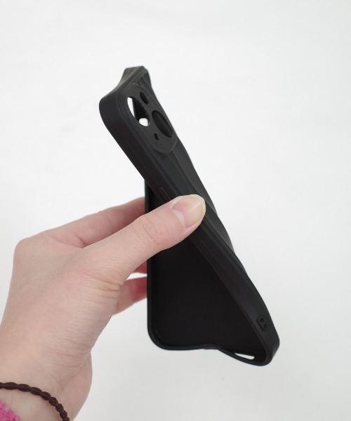 shopnikoniko（ショップニコニコ）の「韓国風 Iphoneケース 15 スマホケース うねうね ウェーブ おしゃれ  13 14（スマホケース/カバー・レディース・ブラック/アイボリー/ベージュ・iPhone 12/iPhone 12 Pro Max/iPhone 14/iPhone 11/iPhone 13 Pro/iPhone 14 Pro Max/iPhone 12 Pro/iPhone 13/iPhone 14 Pro/iPhone 15 Pro/iPhone 15/iPhone 15 Pro Max）」の13枚目の写真