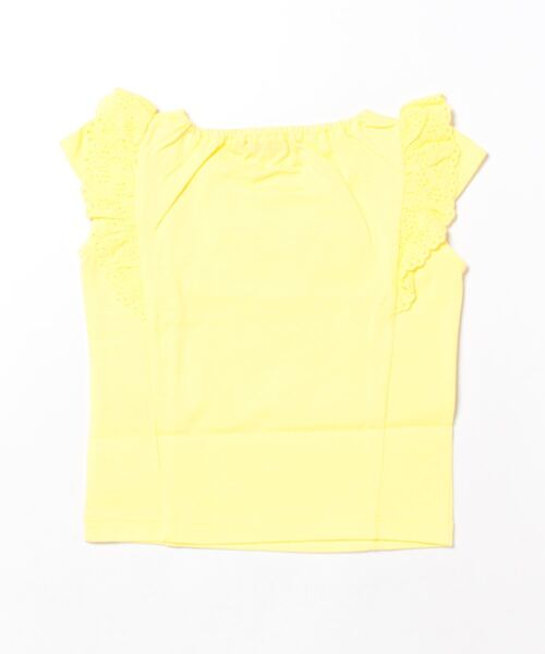 BeBe（ベベ）の「BeBe/レースフリルお花刺繍Tシャツ(90~140cm)（Tシャツ/カットソー・キッズ・イエロー/グリーン・120/90/140/110/100/130）」の12枚目の写真