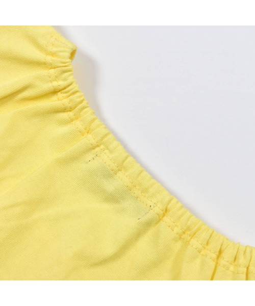 BeBe（ベベ）の「BeBe/レースフリルお花刺繍Tシャツ(90~140cm)（Tシャツ/カットソー・キッズ・イエロー/グリーン・120/90/140/110/100/130）」の10枚目の写真