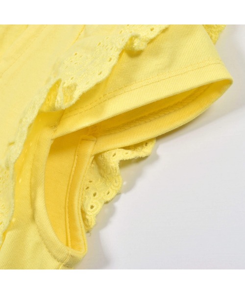 BeBe（ベベ）の「BeBe/レースフリルお花刺繍Tシャツ(90~140cm)（Tシャツ/カットソー・キッズ・イエロー/グリーン・120/90/140/110/100/130）」の21枚目の写真