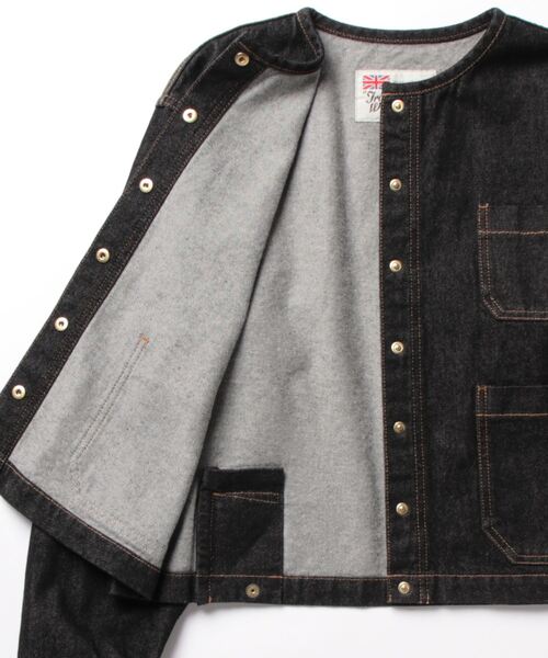 Traditional Weatherwear（トラディショナルウェザーウェア）の「ARKLEY DENIM（ブルゾン・レディース・ブラック・34/32）」の3枚目の写真