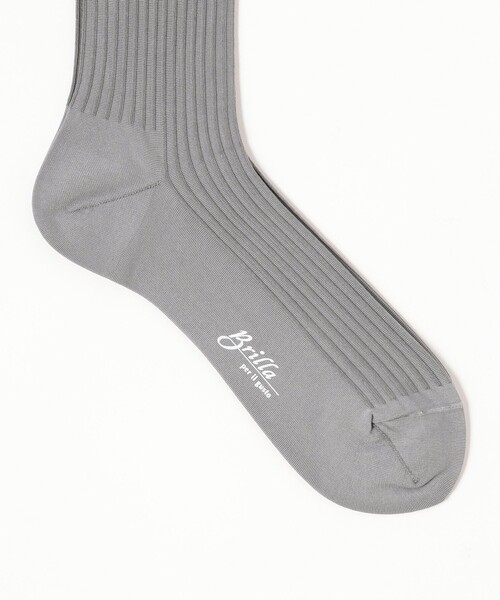 BRILLA per il gusto（ブリッラペルイルグースト）の「Brilla per il gusto / バックリブ ソックス（ソックス/靴下・メンズ・グレー/その他/ベージュ/その他1・ONE SIZE）」の6枚目の写真