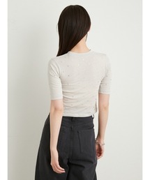 LILY BROWN CANDY STOCK フロントロゴラインストーンTシャツ LILY BROWN（リリーブラウン）の「[L.B CANDY STOCK]フロント