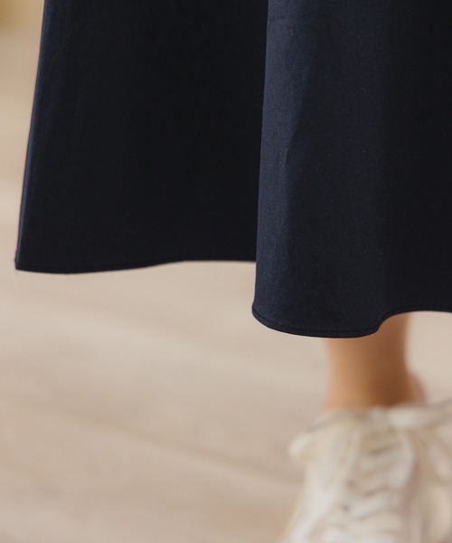 flower(フラワー)の「ツーウェイタックフレアスカート(スカート・レディース・ホワイト/ネイビー・FREE)」の9枚目の写真
