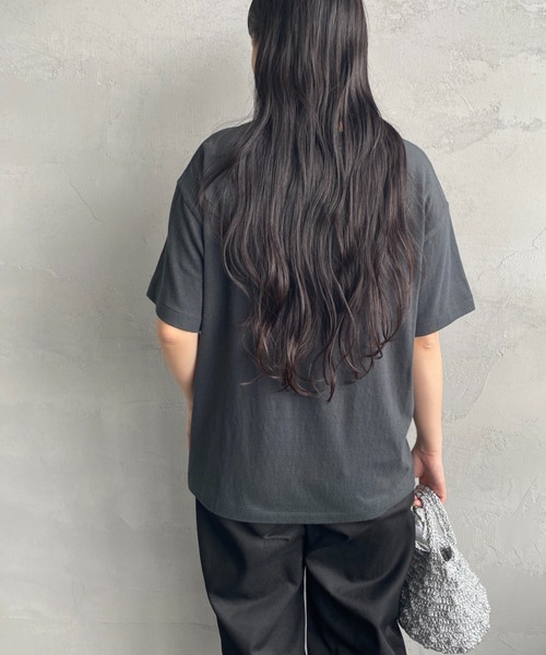 THE SHINZONE（ザ　シンゾーン）の「[THE SHINZONE/ザ シンゾーン] AMERICANAコラボレーション カレッジロゴプリントTシャツ（Tシャツ/カットソー・レディース・ブラック/ホワイト/ブラウン・0）」の15枚目の写真