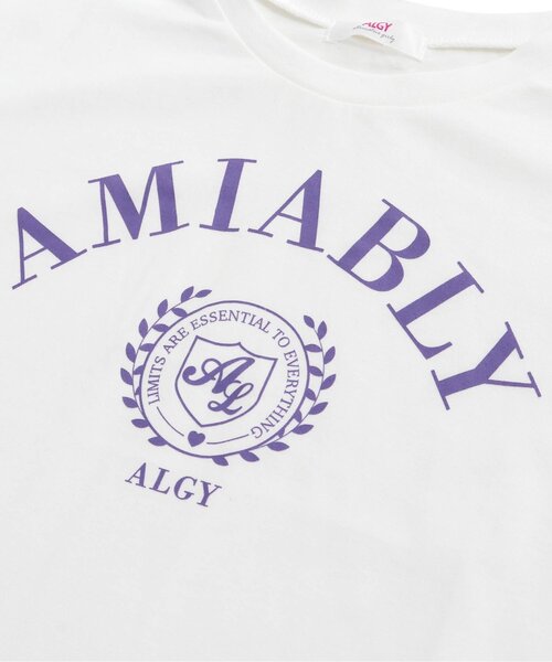 algy（アルジー）の「透かし網みベスト＆Tシャツセット（ベスト・キッズ・ネイビー/アイボリー/ラベンダー・MEDIUM/X-SMALL/SMALL/XX-SMALL）」の6枚目の写真