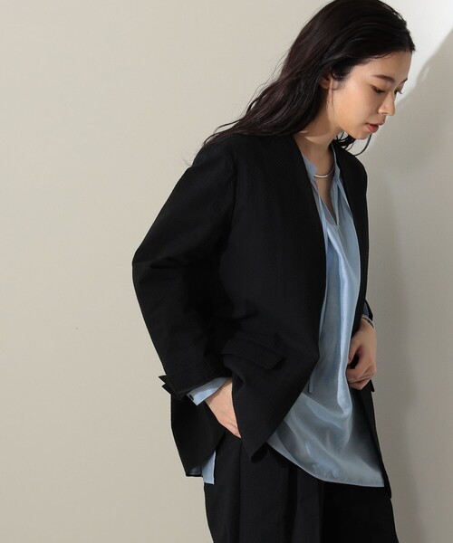 Demi-Luxe BEAMS サッカーラペルレスジャケット