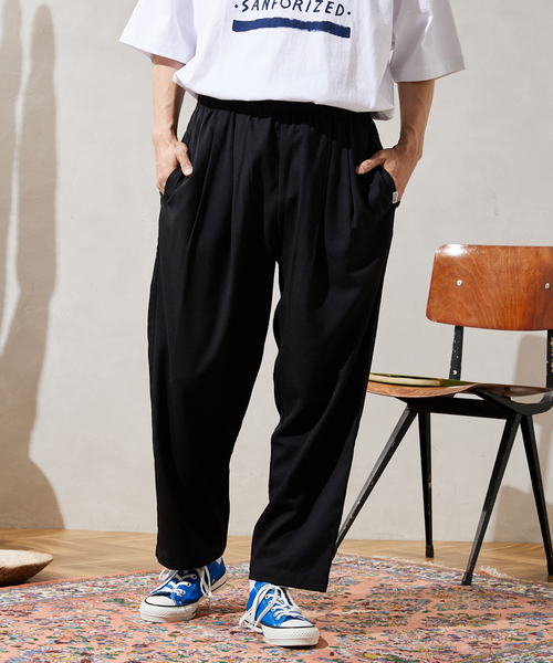 JOURNAL STANDARD relume(ジャーナルスタンダード レリューム)の「CALIFORNIA ツータック シェフパンツ(スラックス・メンズ・ブラック/グレー/ブラウン/サックスブルー・SMALL/MEDIUM/LARGE)」の6枚目の写真