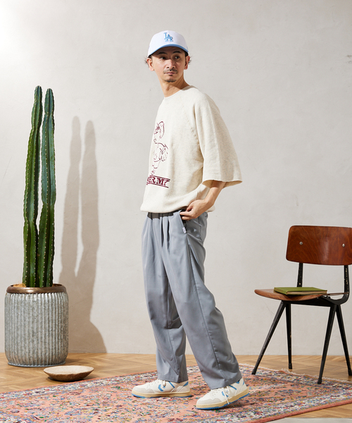 JOURNAL STANDARD relume(ジャーナルスタンダード レリューム)の「CALIFORNIA ツータック シェフパンツ(スラックス・メンズ・ブラック/グレー/ブラウン/サックスブルー・SMALL/MEDIUM/LARGE)」の10枚目の写真