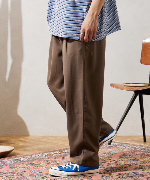 JOURNAL STANDARD relume(ジャーナルスタンダード レリューム)の「CALIFORNIA ツータック シェフパンツ(スラックス・メンズ・ブラック/グレー/ブラウン/サックスブルー・SMALL/MEDIUM/LARGE)」の17枚目の写真