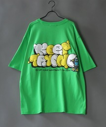 oversize foam print T-shirt/オーバーサイズ 発泡プリント Tシャツ