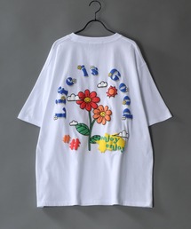 oversize foam print T-shirt/オーバーサイズ 発泡プリント Tシャツ
