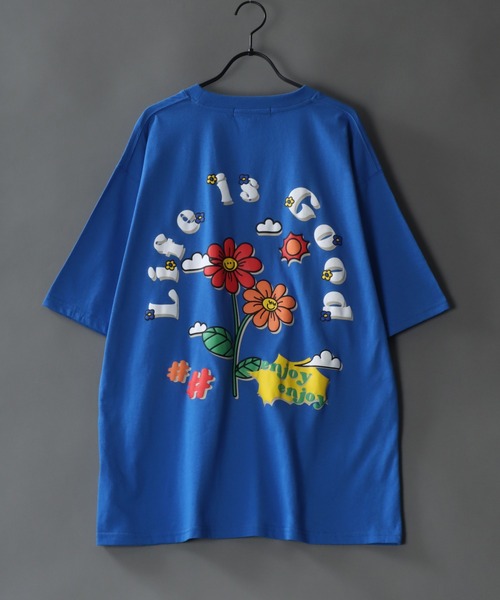 SITRY(シトリー)の「oversize foam print T-shirt/オーバーサイズ 発泡プリント Tシャツ(Tシャツ/カットソー・メンズ・ブラック/ブラック系その他2/ブラック系その他/ブルー/ホワイト系その他2/ホワイト系その他/ホワイト/ピンク/グリーン/グリーン系その他/ブルー系その他/パープル・M/L)」の1枚目の写真