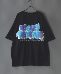 oversize foam print T-shirt/オーバーサイズ 発泡プリント Tシャツ