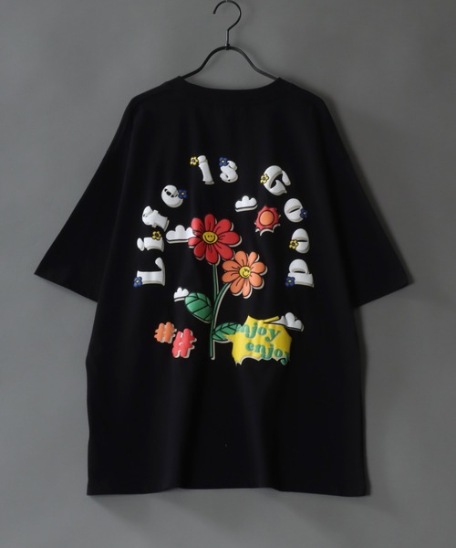 SITRY(シトリー)の「oversize foam print T-shirt/オーバーサイズ 発泡プリント Tシャツ(Tシャツ/カットソー・メンズ・ブラック/ブラック系その他2/ブラック系その他/ブルー/ホワイト系その他2/ホワイト系その他/ホワイト/ピンク/グリーン/グリーン系その他/ブルー系その他/パープル・M/L)」の5枚目の写真
