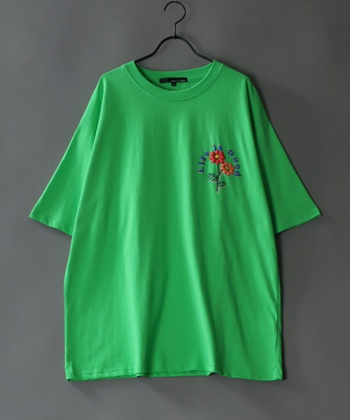 SITRY(シトリー)の「oversize foam print T-shirt/オーバーサイズ 発泡プリント Tシャツ(Tシャツ/カットソー・メンズ・ブラック/ブラック系その他2/ブラック系その他/ブルー/ホワイト系その他2/ホワイト系その他/ホワイト/ピンク/グリーン/グリーン系その他/ブルー系その他/パープル・M/L)」の13枚目の写真