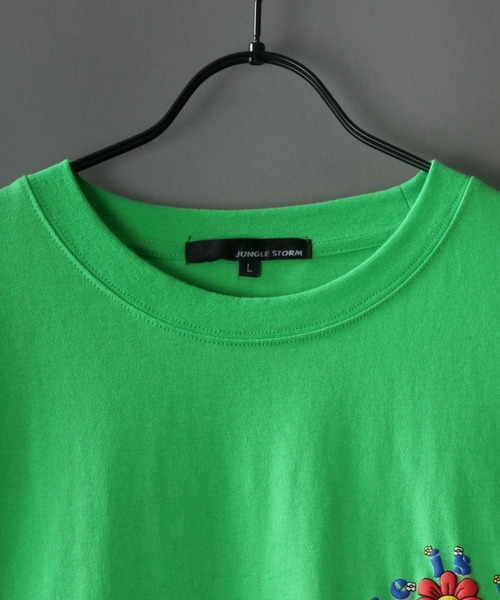 SITRY(シトリー)の「oversize foam print T-shirt/オーバーサイズ 発泡プリント Tシャツ(Tシャツ/カットソー・メンズ・ブラック/ブラック系その他2/ブラック系その他/ブルー/ホワイト系その他2/ホワイト系その他/ホワイト/ピンク/グリーン/グリーン系その他/ブルー系その他/パープル・M/L)」の15枚目の写真