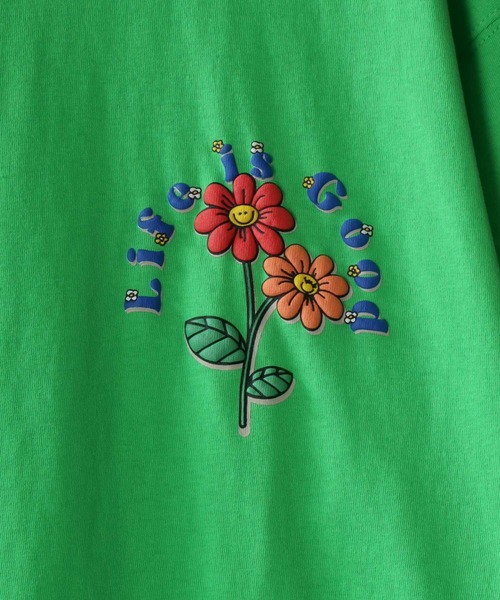 SITRY(シトリー)の「oversize foam print T-shirt/オーバーサイズ 発泡プリント Tシャツ(Tシャツ/カットソー・メンズ・ブラック/ブラック系その他2/ブラック系その他/ブルー/ホワイト系その他2/ホワイト系その他/ホワイト/ピンク/グリーン/グリーン系その他/ブルー系その他/パープル・M/L)」の16枚目の写真