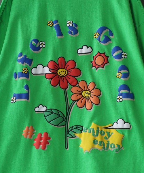 SITRY(シトリー)の「oversize foam print T-shirt/オーバーサイズ 発泡プリント Tシャツ(Tシャツ/カットソー・メンズ・ブラック/ブラック系その他2/ブラック系その他/ブルー/ホワイト系その他2/ホワイト系その他/ホワイト/ピンク/グリーン/グリーン系その他/ブルー系その他/パープル・M/L)」の18枚目の写真
