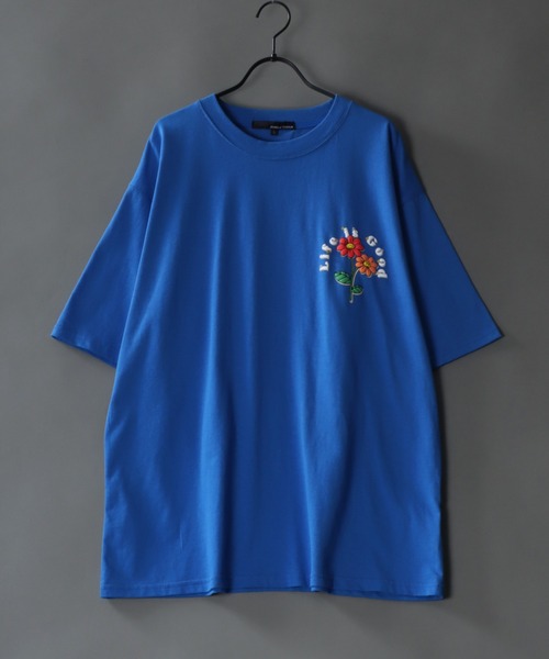 SITRY(シトリー)の「oversize foam print T-shirt/オーバーサイズ 発泡プリント Tシャツ(Tシャツ/カットソー・メンズ・ブラック/ブラック系その他2/ブラック系その他/ブルー/ホワイト系その他2/ホワイト系その他/ホワイト/ピンク/グリーン/グリーン系その他/ブルー系その他/パープル・M/L)」の22枚目の写真
