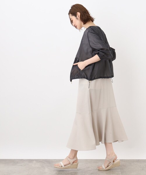 grove（グローブ）の「◆ニュアンスを楽しむシアーブルゾン（ブルゾン・レディース・ライトグレー/グレー系その他/キャメル・02/03/01/05/04）」の11枚目の写真