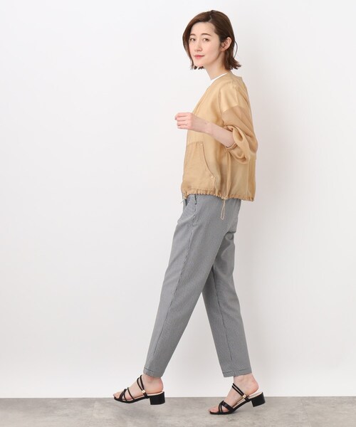 grove（グローブ）の「◆ニュアンスを楽しむシアーブルゾン（ブルゾン・レディース・ライトグレー/グレー系その他/キャメル・02/03/01/05/04）」の16枚目の写真